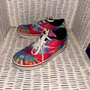 Heelys Kids' Roller Sneakers Tie Dye Launch No Wheels Multicolor Skate Youth 5